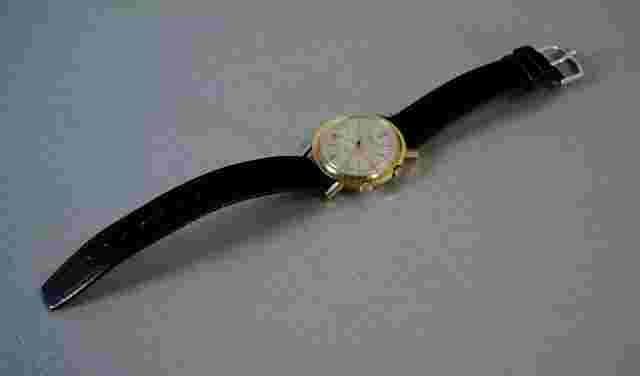 Elegant BWC Alertic Alarm Stainless Steel Men's Wristwatch Watch Vintage 1960s RARE