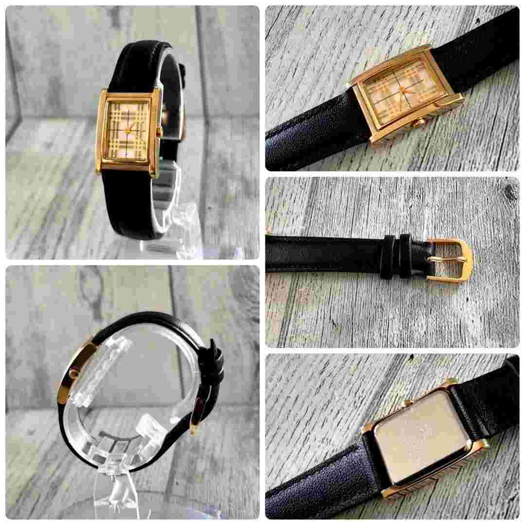Burberrys watch square blue label rare