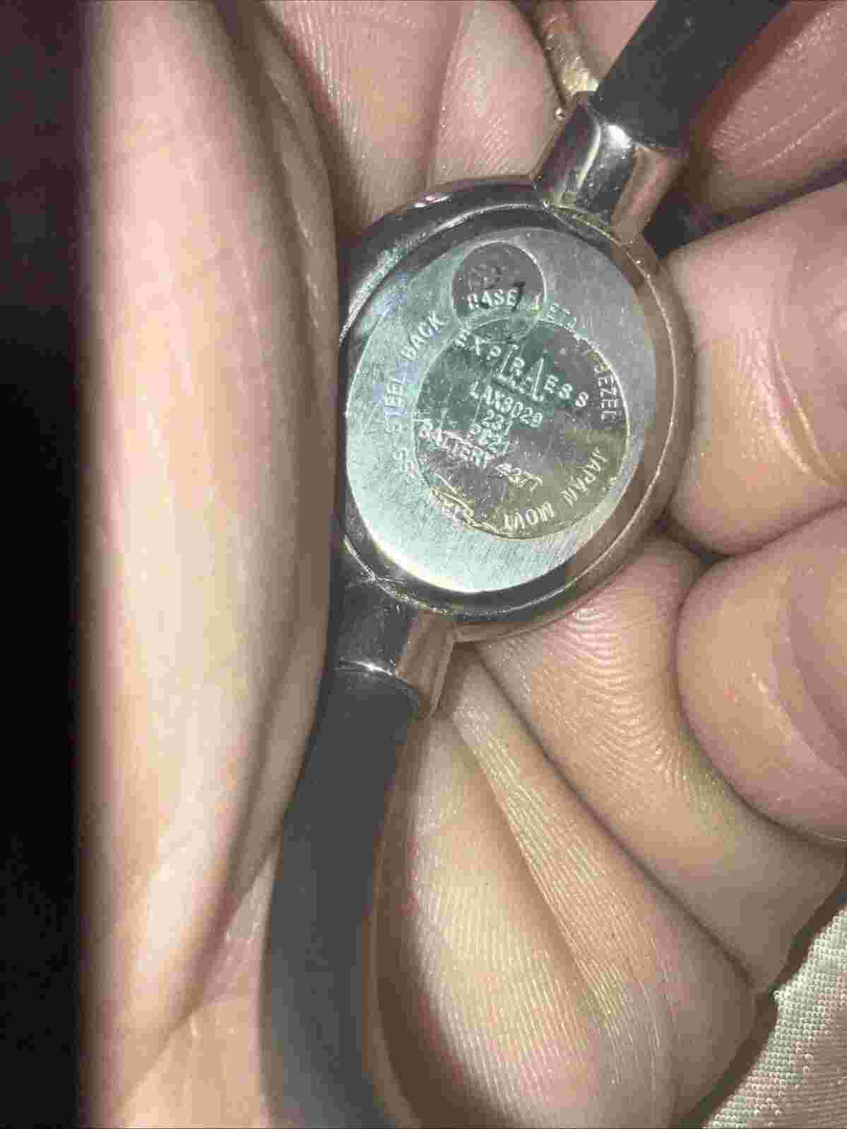LA Express Watch Women Silver Stainless Steel Pink Quartz