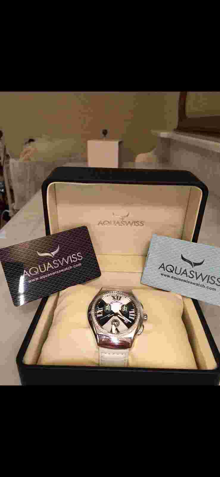 Rare NIB Aquaswiss Crystal Dome Watch