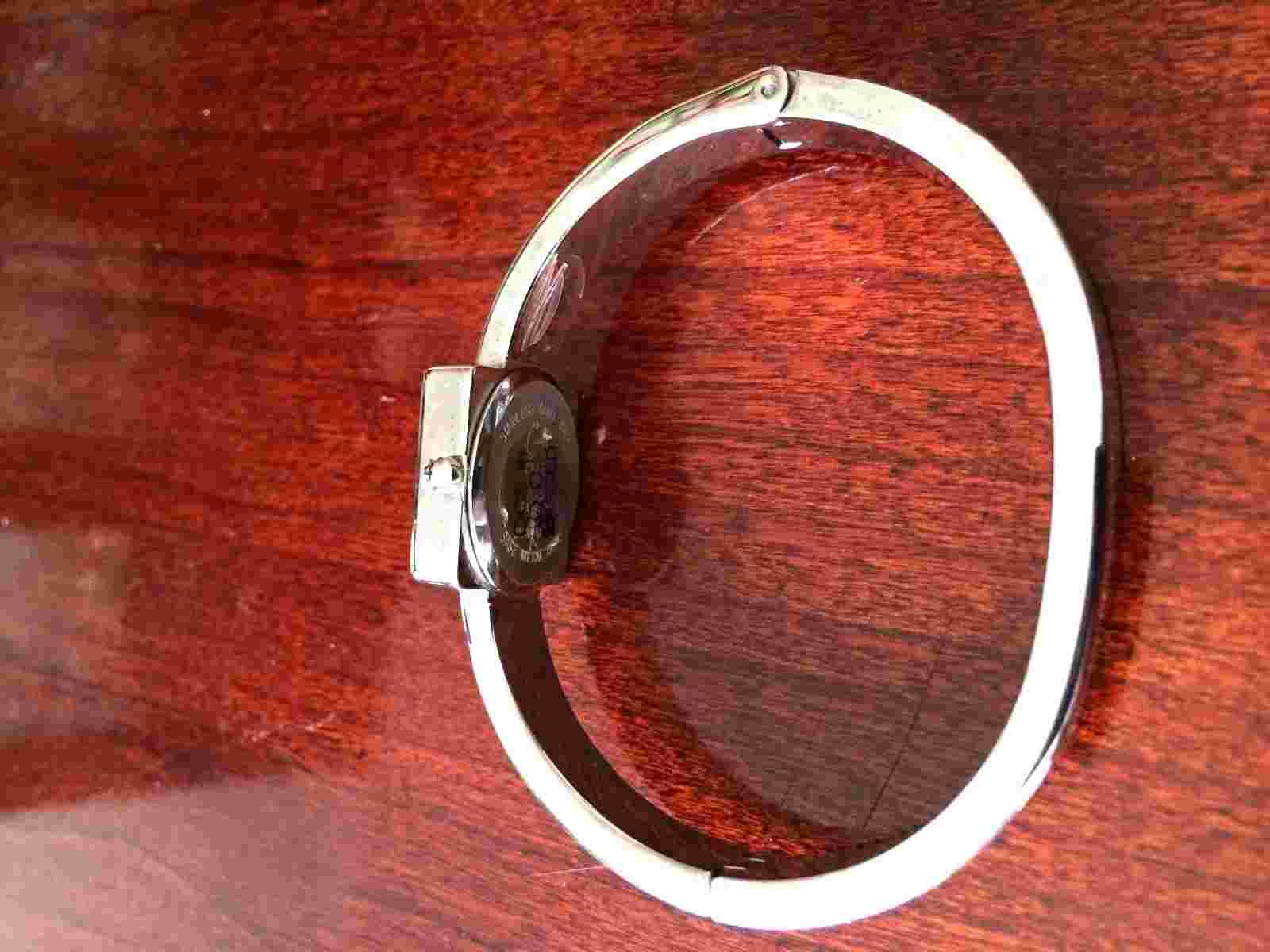 Cache Silver Tone Bangle Band Ladies Quartz Watch