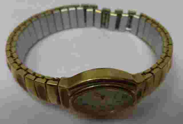 Vintage Working Women’s Pulsar Watch V501-x229 2tone Silver/gold Flex Band
