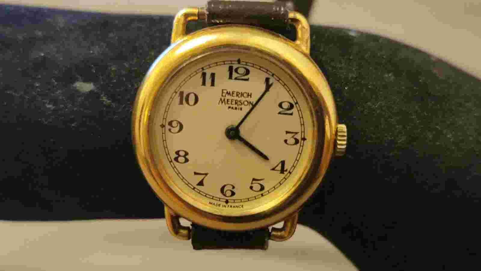 Vintage Emerich Meerson Paris Gold Filled France Manual Wind Ladies Watch