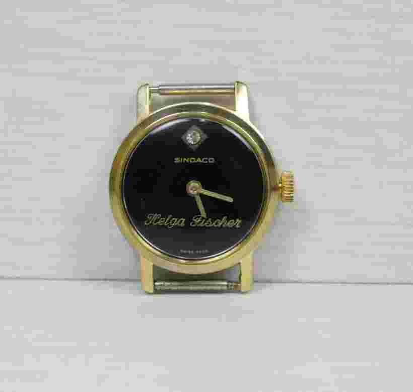 Vintage Collectible SINDACO HELGA FISHTER Swiss Wristwatch Watch 1410 Working
