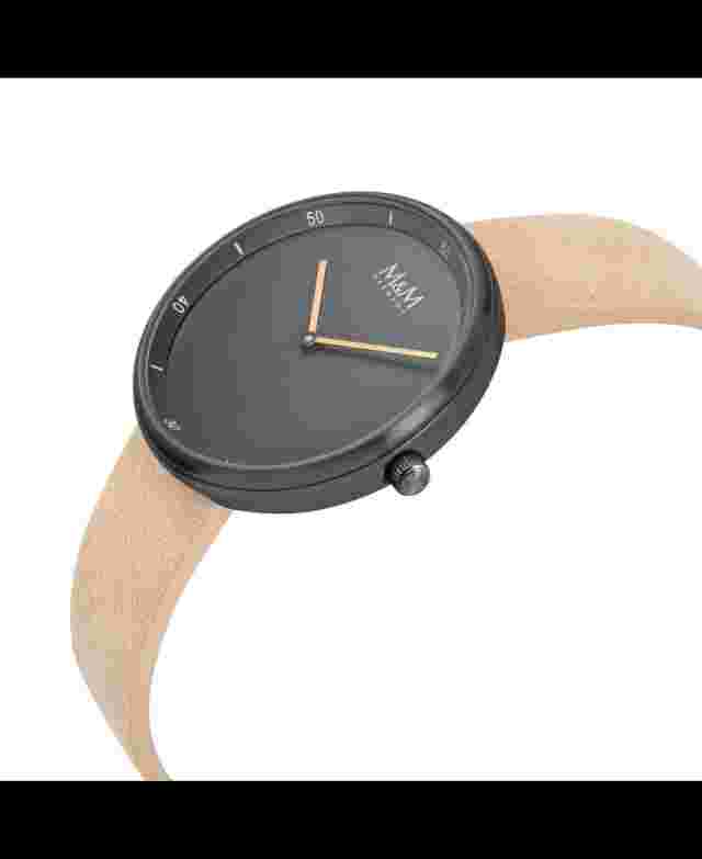 M&M Women Quartz Casual Watch Classic Dress Black Dial Waterproof Round Fashion