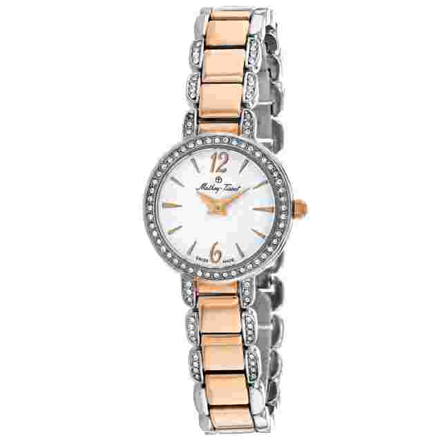 Mathey Tissot Fleury Womens White Dial Quartz Watch D6532BI Stainless Steel