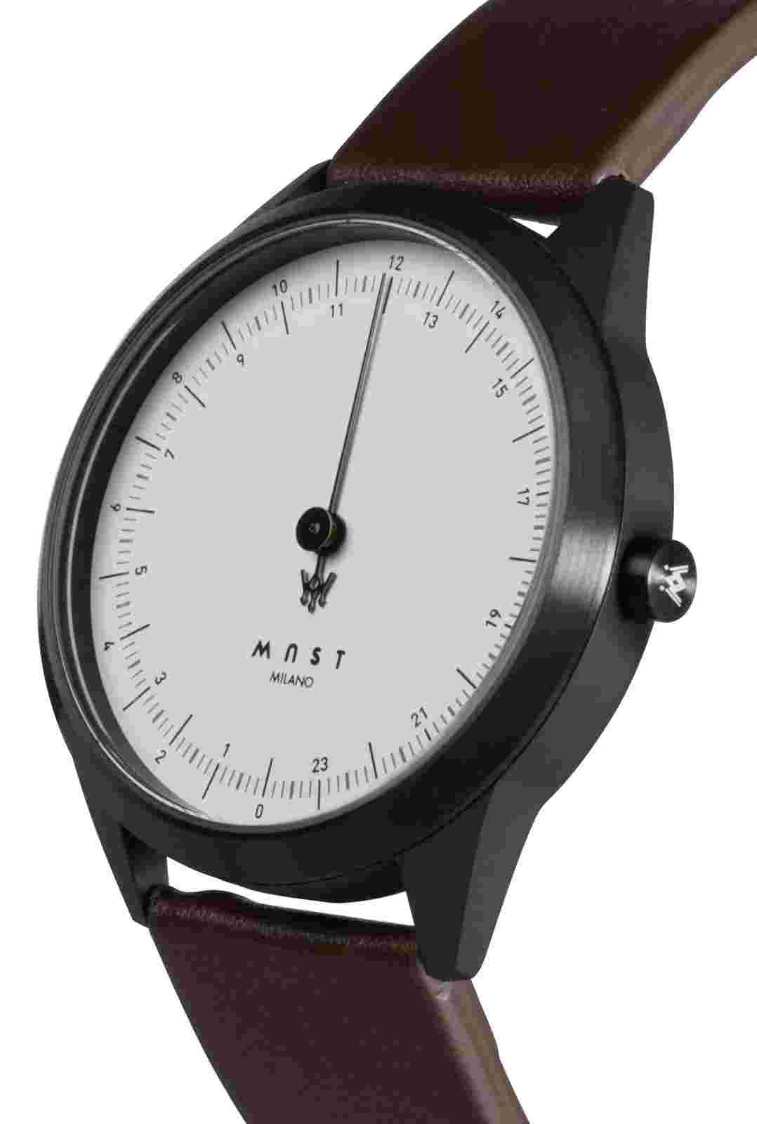 MAST Milano CEO Dark A24-BK402M.WH.14I Man 24 hour Single-hand Quartz Watch