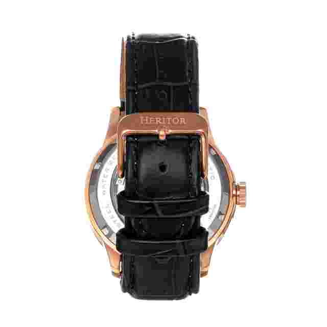 Heritor Everest Wooden Bezel Watch 42mm Automatic Wristwatch HERHS1605