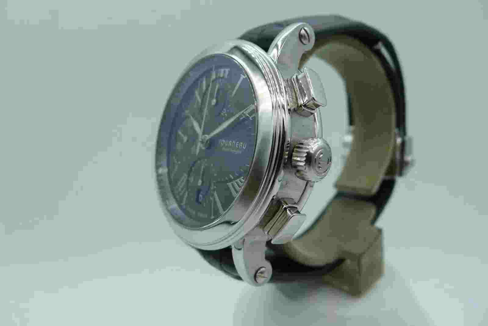 TOURNEAU GOTHAM VARSITY CHRONOGRAPH STEEL 41MM SWISS WARRANTY