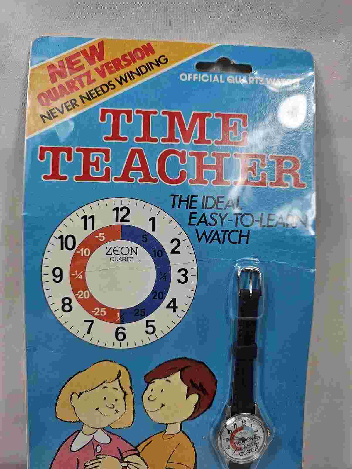 Time Teacher Watch - Retro/Vintage - Zeon Quartz - New Old Stock