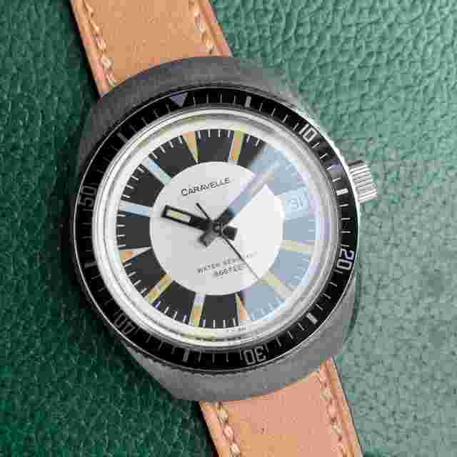 1975 Caravelle "Devil Diver" Ref. 3475-UTCD 17 Jewels Stainless Steel Watch