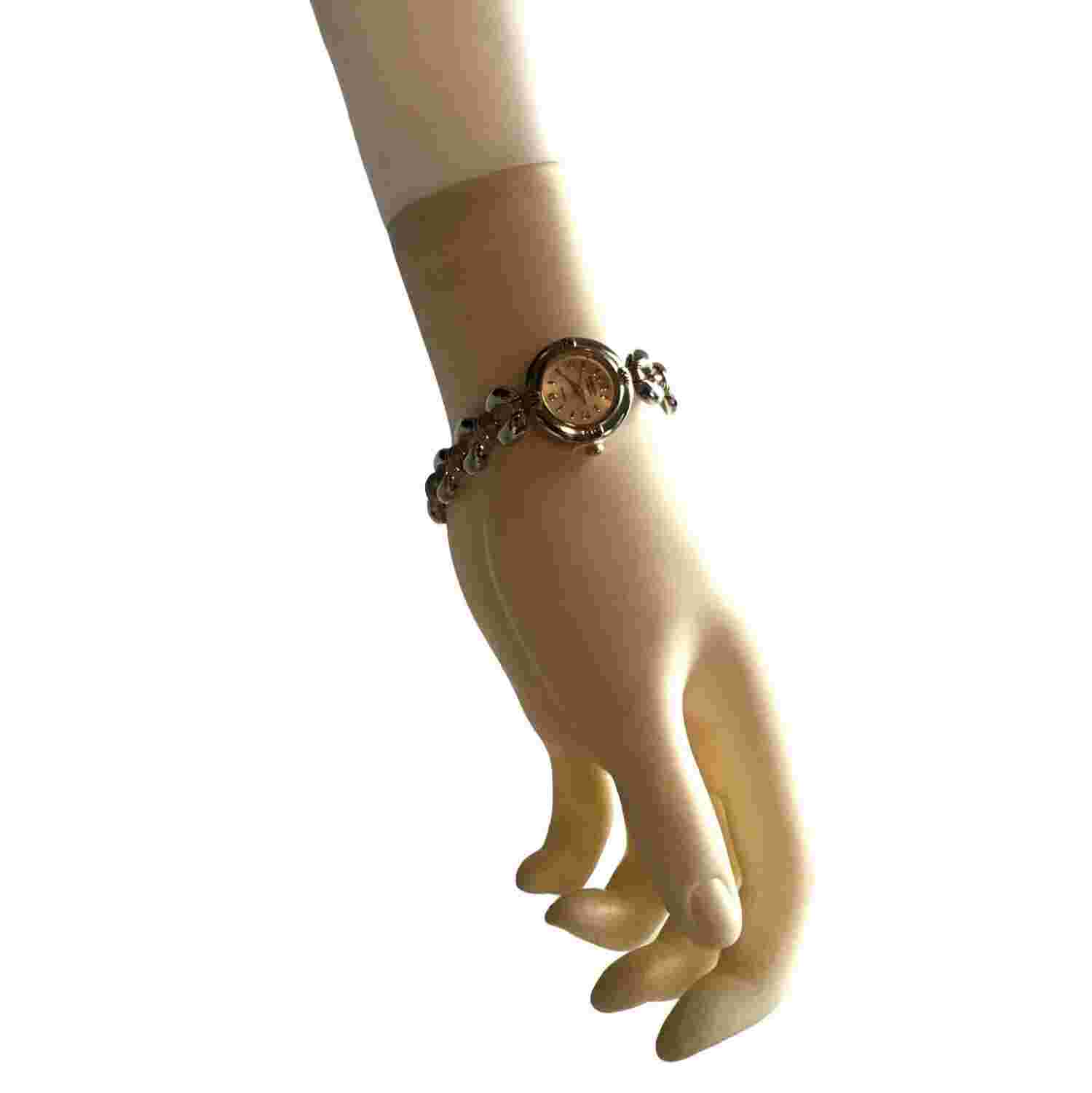 EMBASSY BY GRUEN - WOMENS SILVER/GOLD TONE STAINLESS STEAL WRISTWATCH