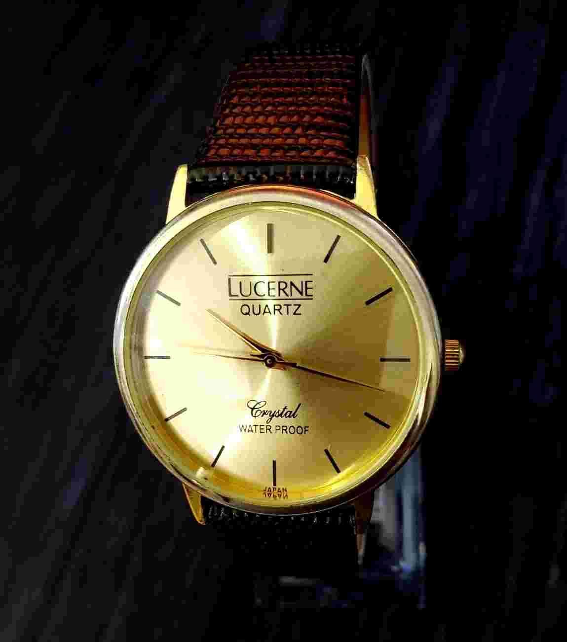 EXTREMELY Rare Vintage Lucerne Swiss Inspired Split Case Watch Bubble Crystal