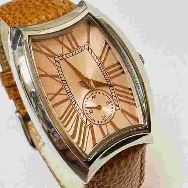 Steel By Design Bigger Face Women's Watch Silver Stainless Brown Leather
