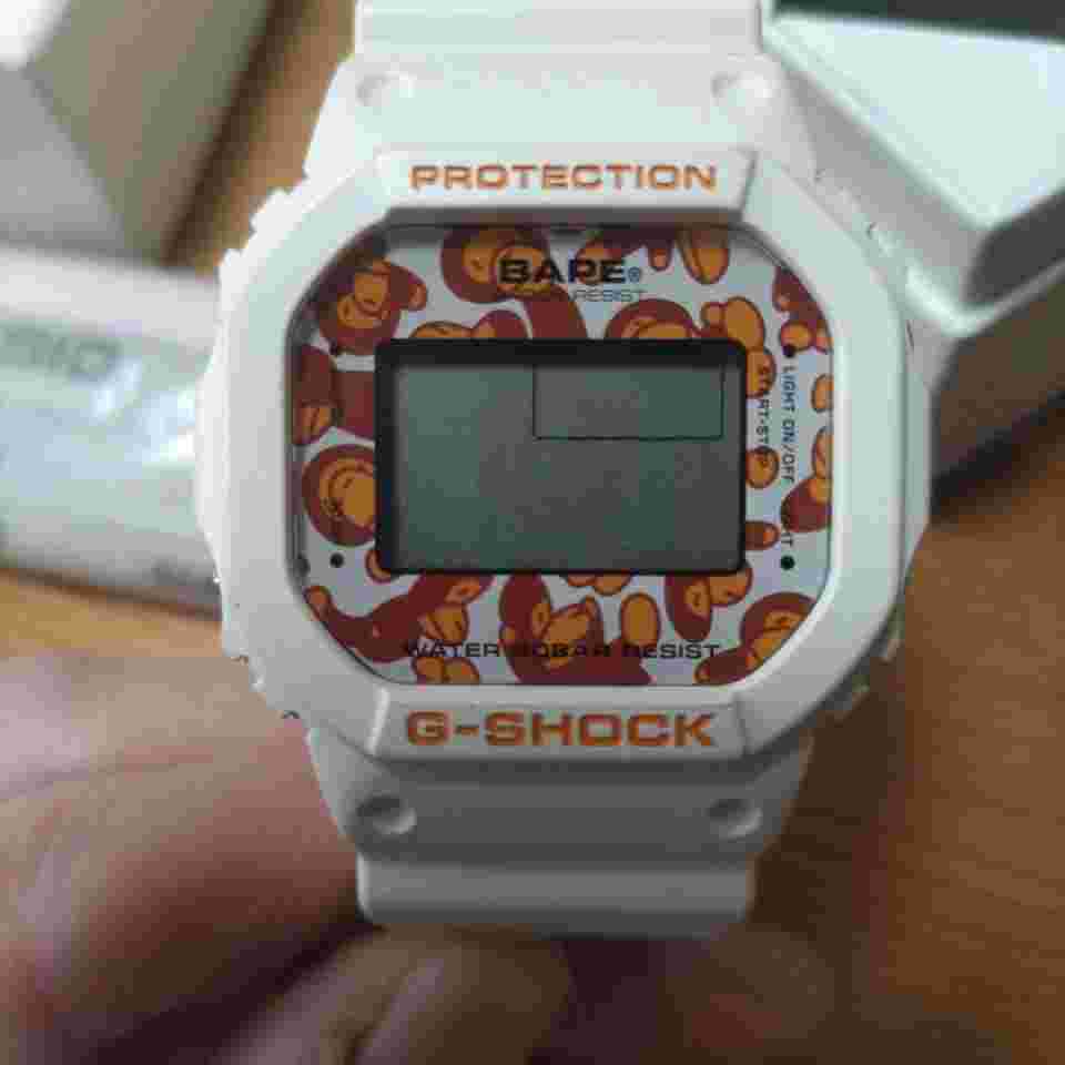 Ape Collaboration G-Shock 1000 Limited Model White