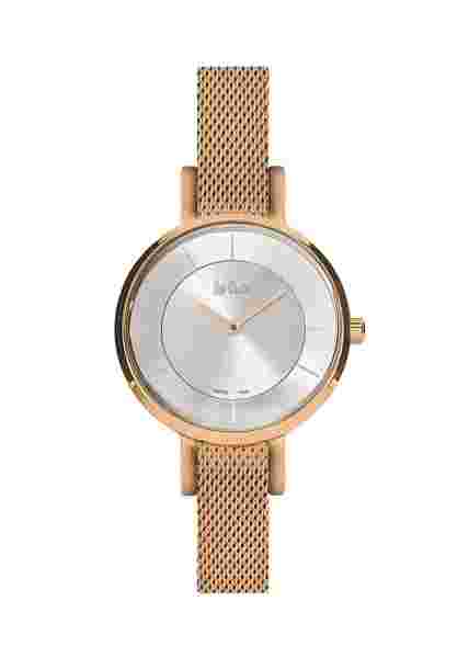 Lee-Cooper Watch LC06373.430 Fine Ladies Wrist Roségold-farbig White Meshband