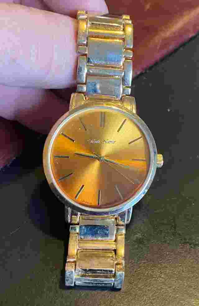 Women's 36mm Mark Naimer Watch, Gold Tone with Peach Tone Face