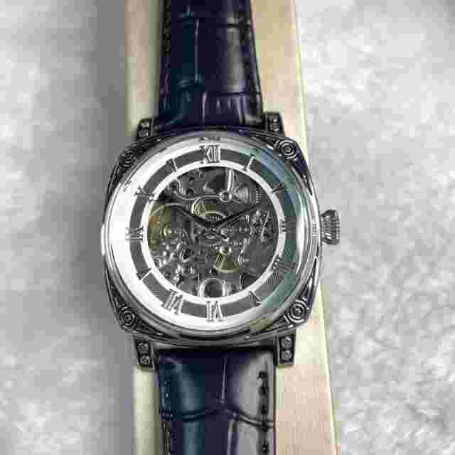 TEVISE Men's Skeleton Hollow Luminous Tourbillon Automatic Mechanical Wristwatch