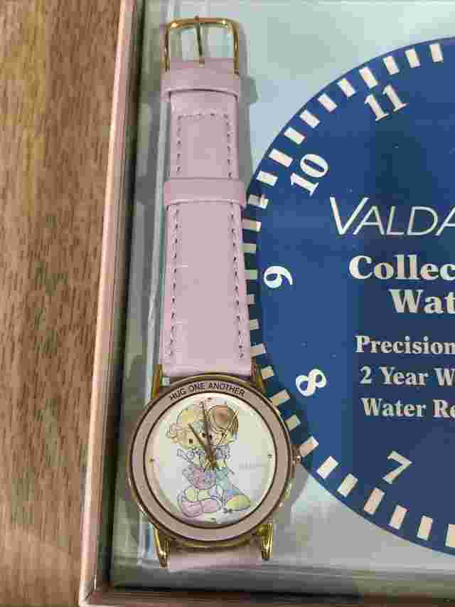 precious moments watch Valdawn hug one another  Quartz purple New