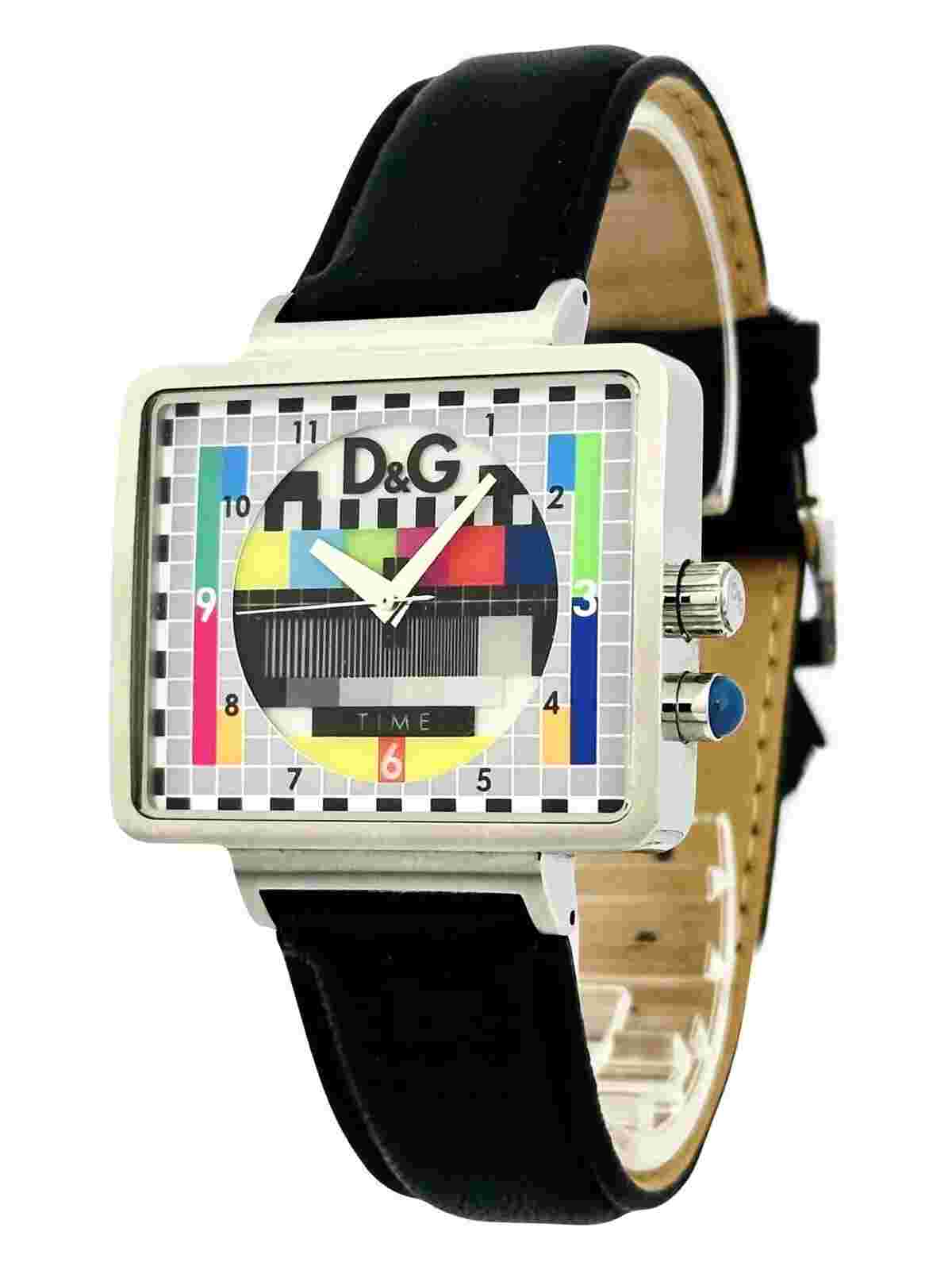 Dolce & Gabbana MEDICINE MAN Unisex DW0514 Analog Black Leather  Strap Watch