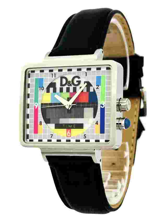 Dolce & Gabbana MEDICINE MAN Unisex DW0514 Analog Black Leather  Strap Watch
