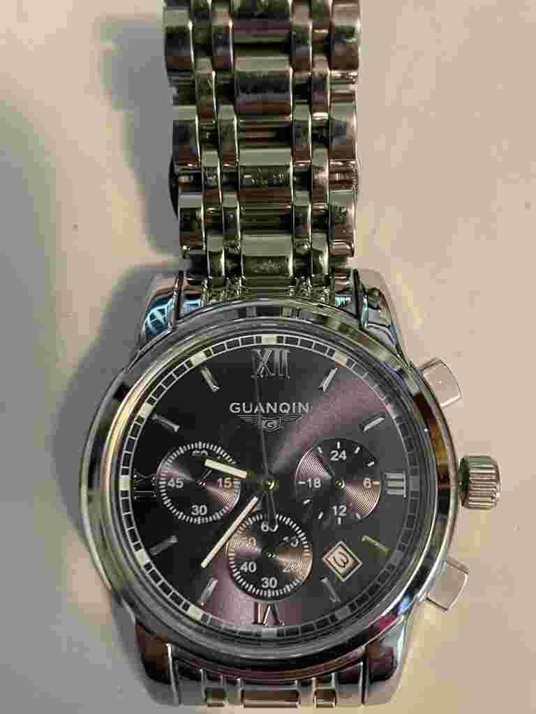 Men's Luxury Quartz Wrist Watch Full Stainless Steel with Sapphire Crystal Dial