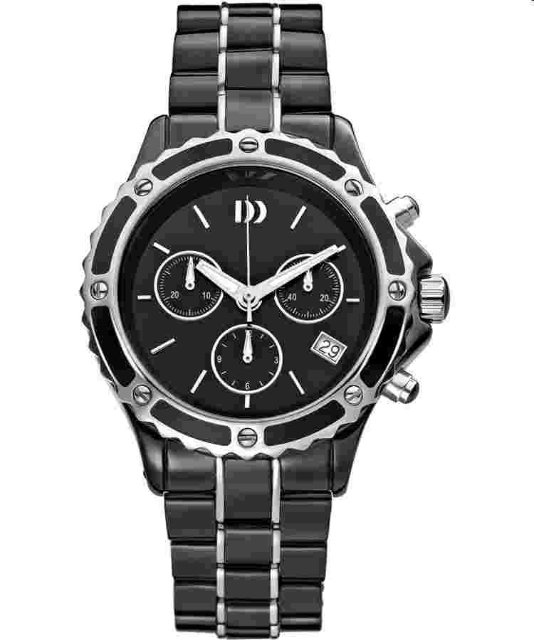 Danish Design IV63Q961 Ceramic/Stainless Steel Chronograph Quartz Women's Watch
