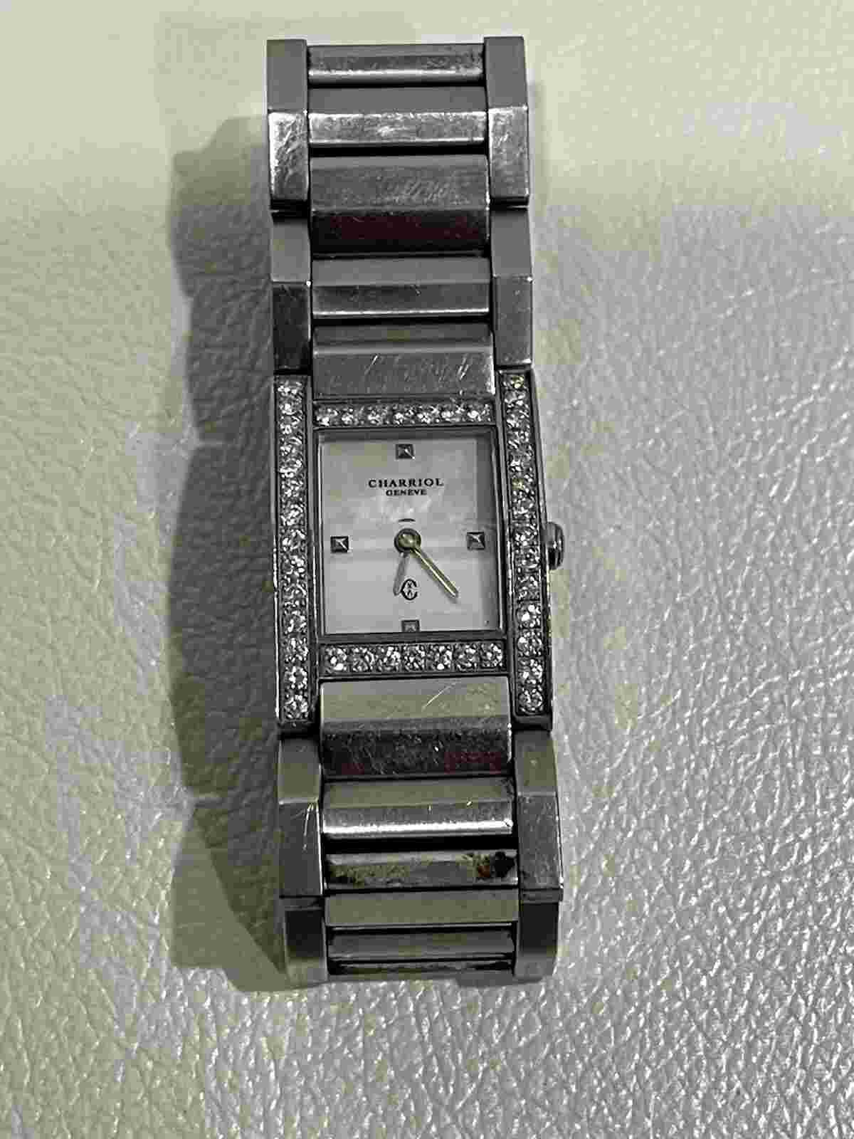CHARRIOL MEGEVE 19X27MM 030314 STAINLESS STEEL WATCH Diamonds
