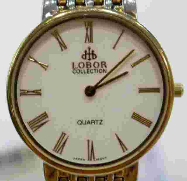 Lobor 32mm Quartz Japan Dress Watch 32mm Gold Stainless White Face