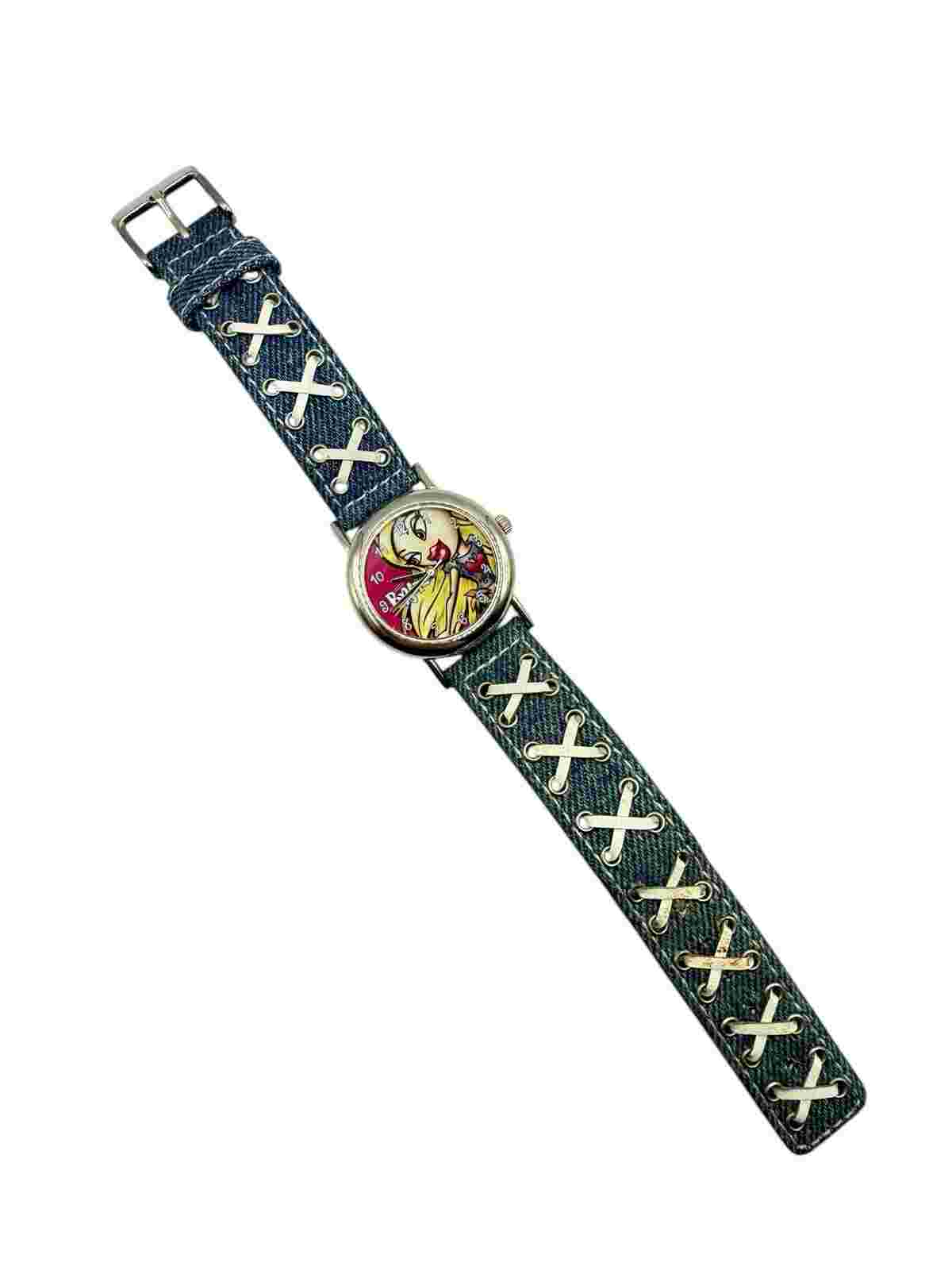 Vintage Early Bratz Watch Denim & Shoelace Band 2004