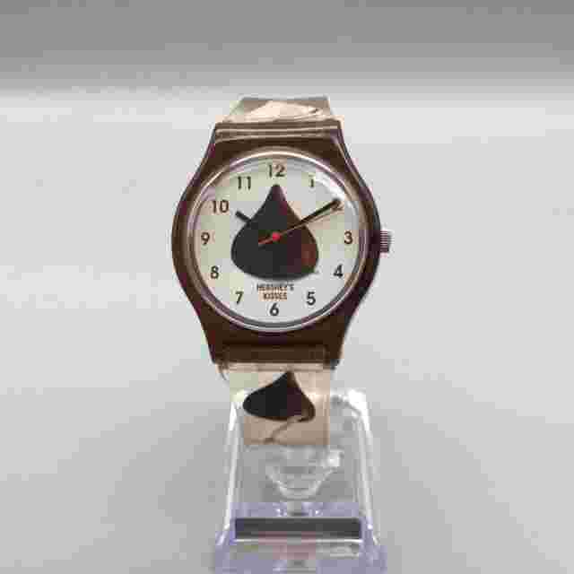 Vtg Hershey's Kisses Watch Women 35mm 1996 Brown Clear Band New Battery