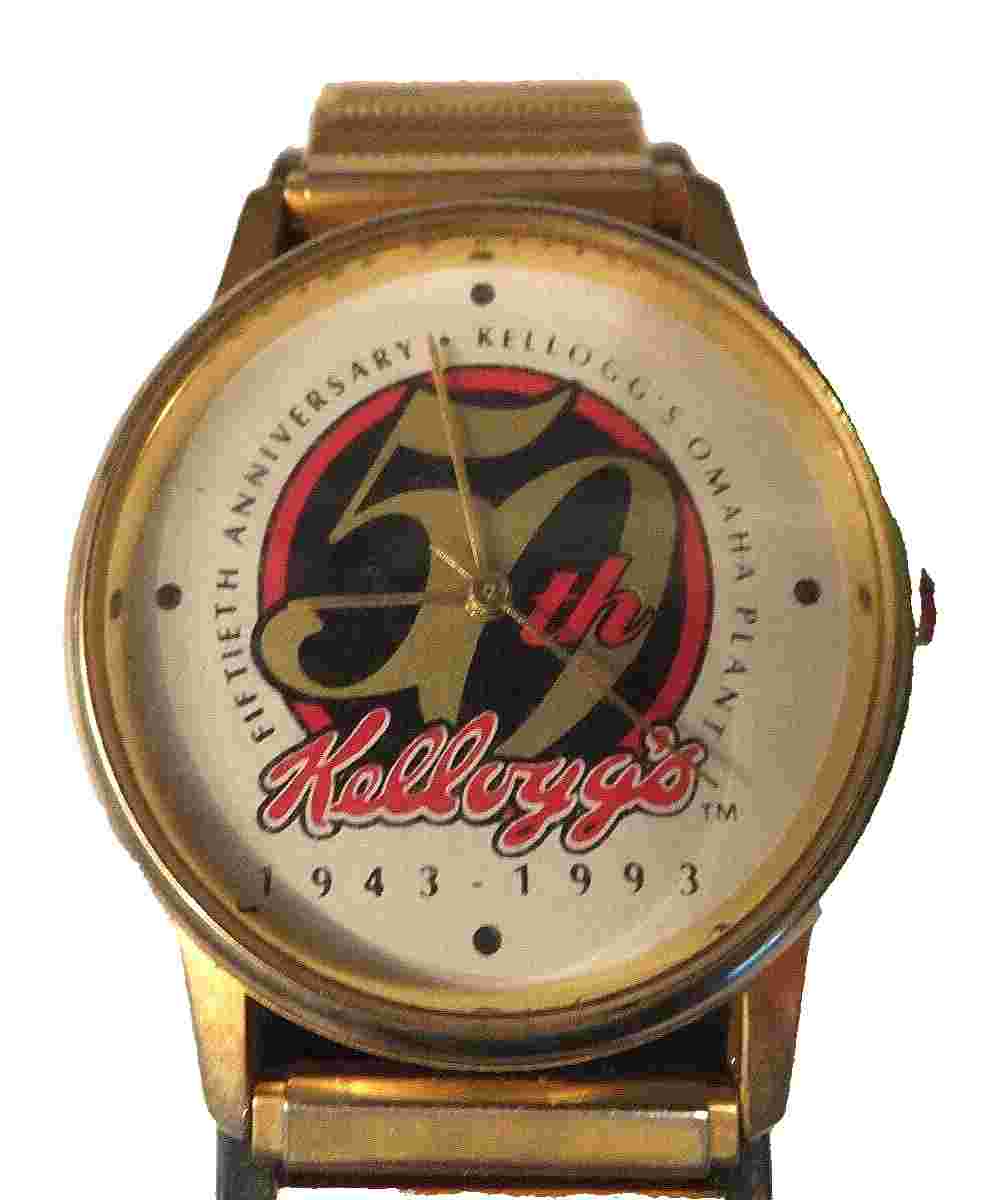 1943 - 1993 Kellogg's 50th Anniversary Watch - Omaha, Nebraska Plant