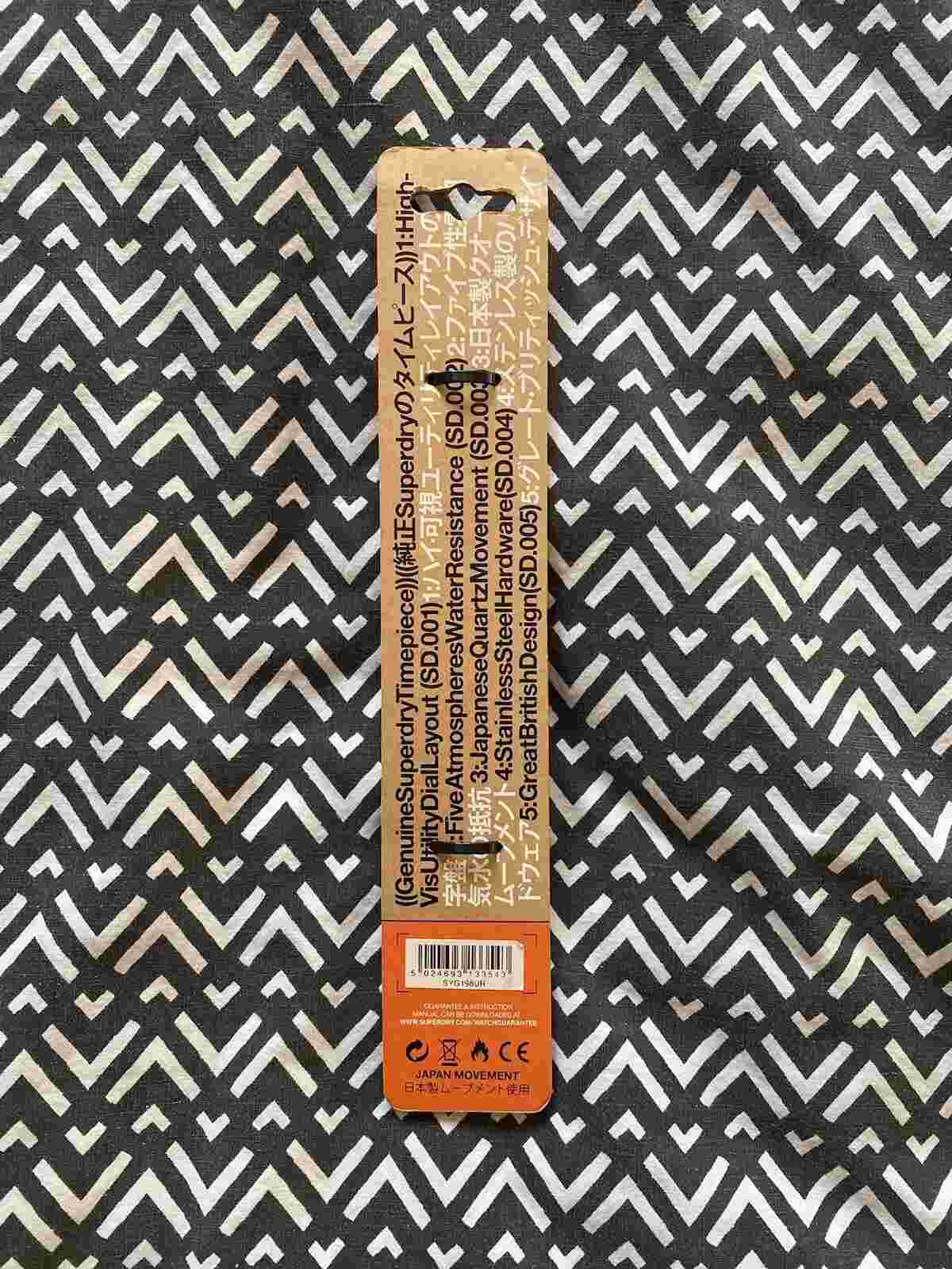 Superdry Urban Unisex Wrist Watch SYG198UR Navy Blue Defect As Shown In Picture