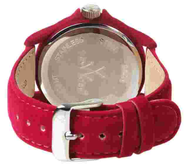 Pe03ps Women's Fuchsia Dial Fuchsia Velvet/Genuine Leather Watch