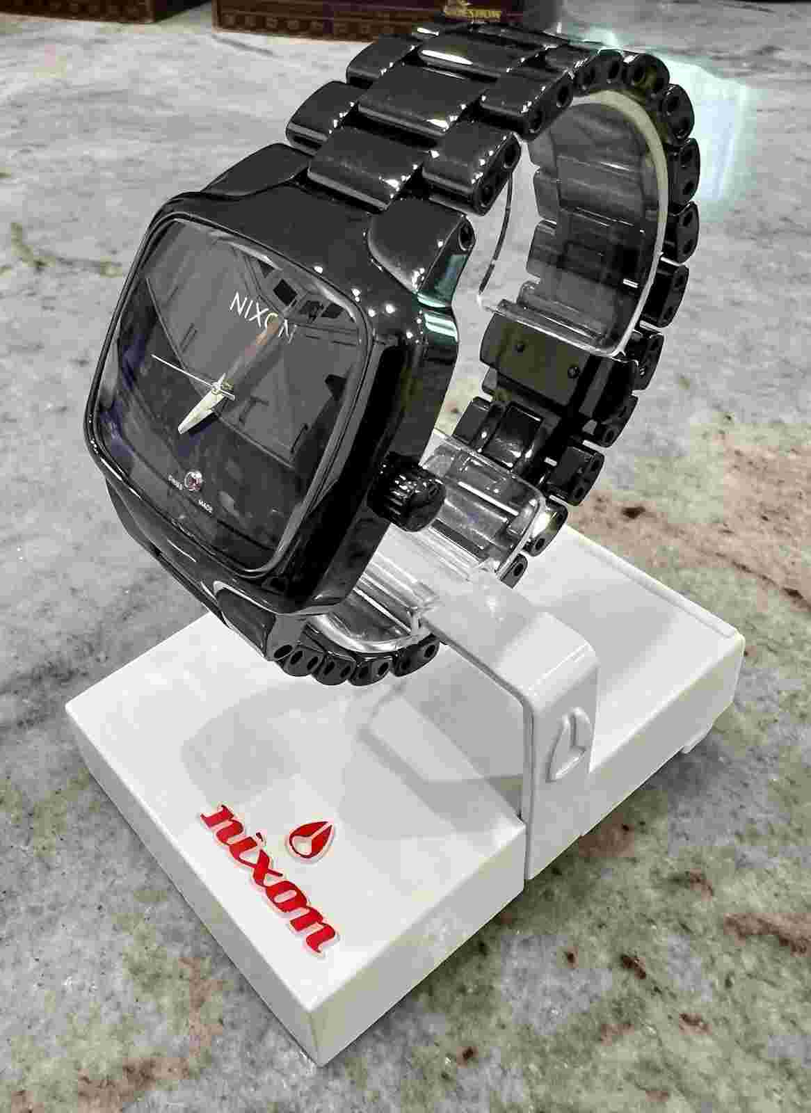 Nixon “The Ceramic Player “ ALL BLACK, SWISS MADE LUXURY WATCH! SUPER RARE!