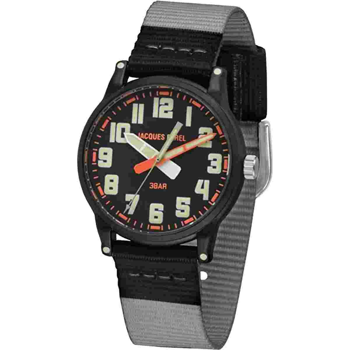 Jacques Farel Children's Watch Youth Analog Quartz Boys Textile Strap KLM 04