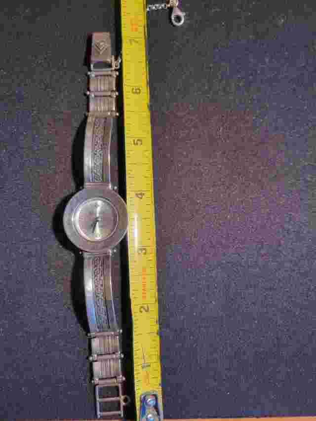 Silpada Sterling Silver Watch T1749 with Safety Chain 7"