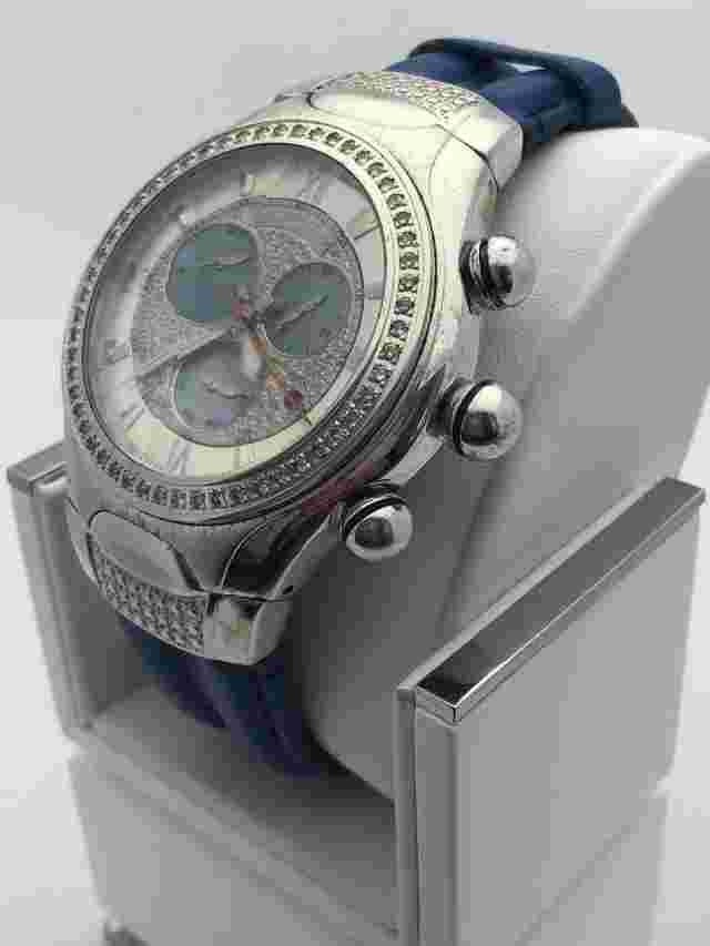 Joe Rodeo Men's Stainless Steel Leather Blue Band Watch RJ00470
