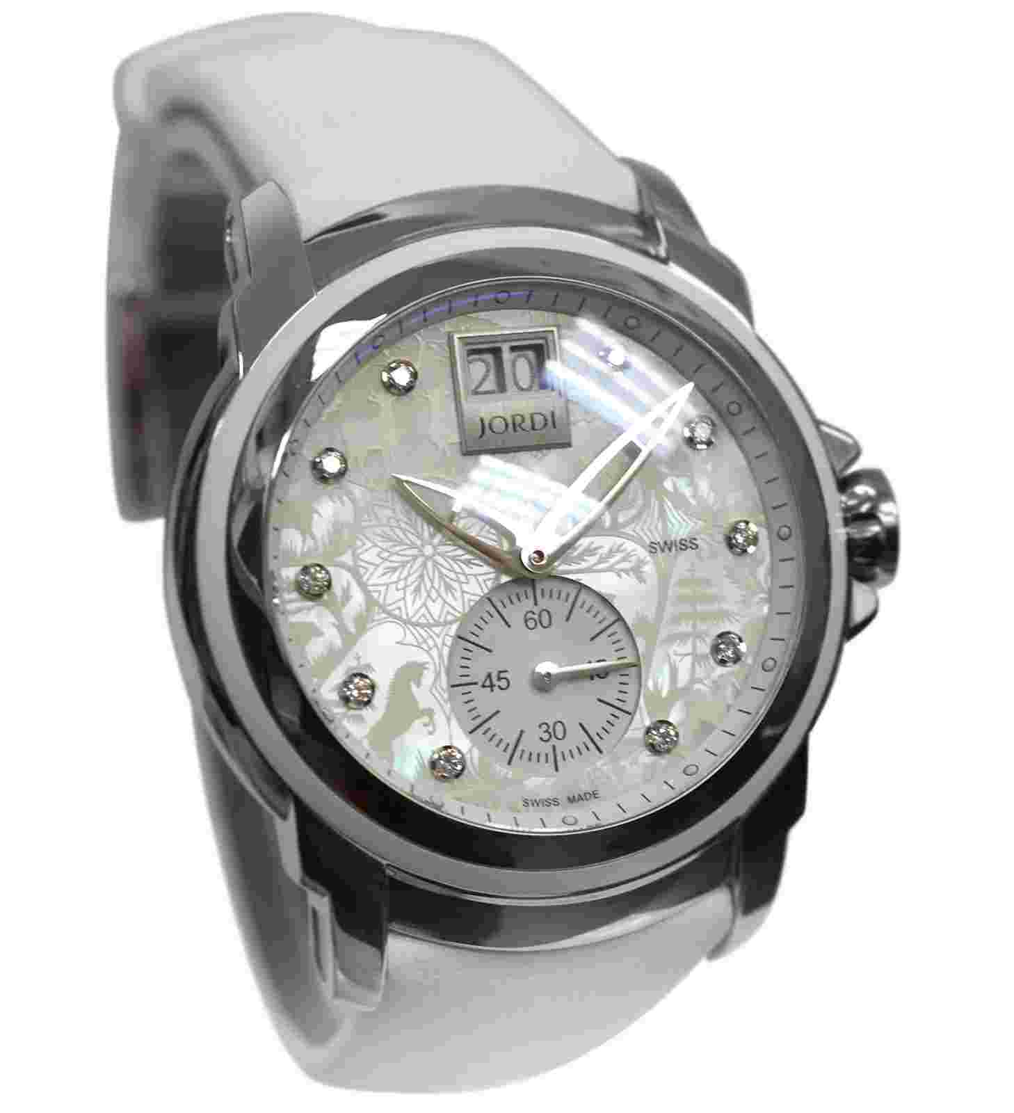 Michel Jordi Icon Snow White 4011400203 Diamonds MOP Ladies Quartz 37MM Watch