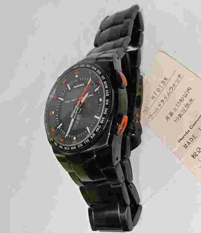 HONDA WORLD TIME WATCH HT01BK QUARTS MEN'S WATCH UNUSED