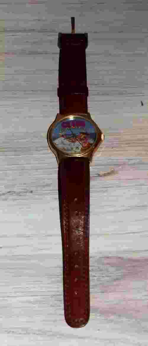 Vintage Joe Camel Club Watch Unisex 34mm Gold Tone Leather Band  B71