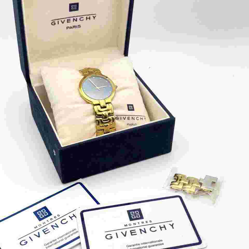 GIVENCHY Gold and Black Watch Working YS325