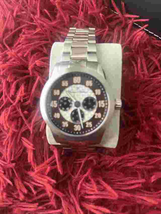 Charles Hutton Crewe Oxblood Red Rose Gold Accents VH63 Multifunction Quartz SS