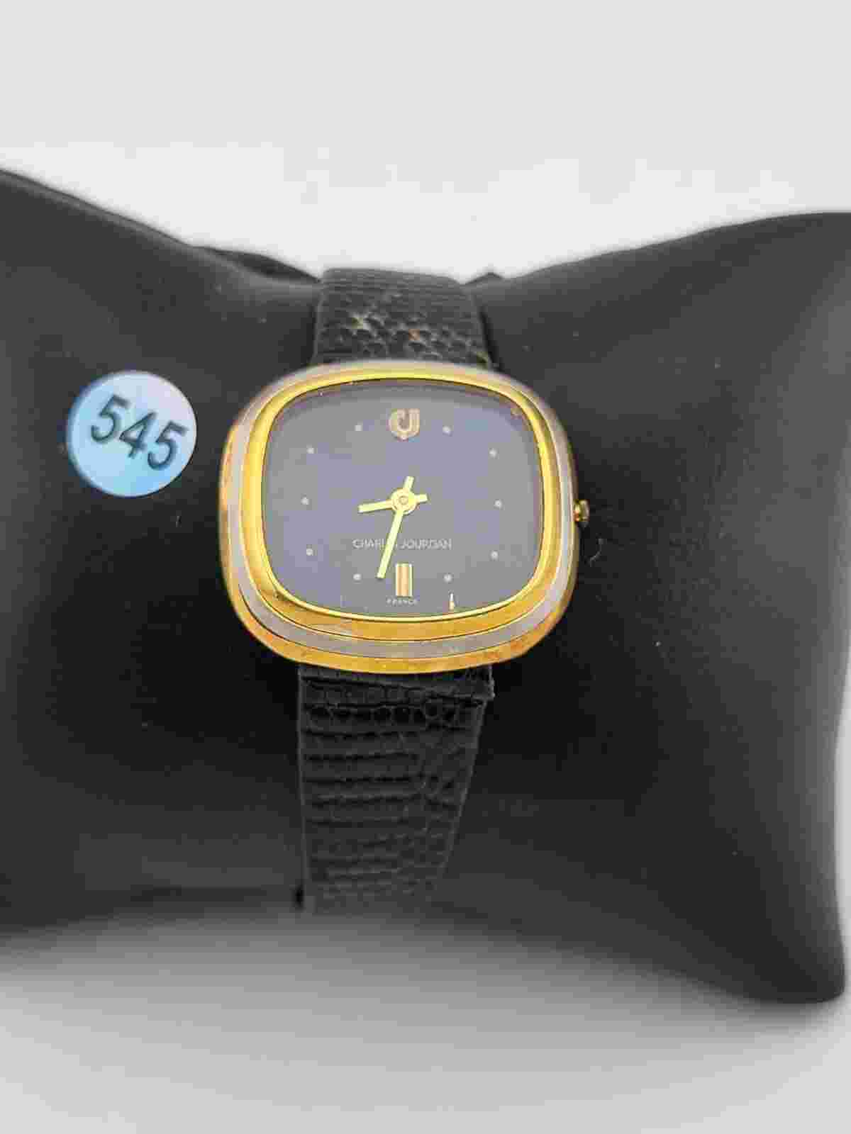 Rare 1970's Vintage French Charles Jourdan 21-jewel Gold Filled watch. Working