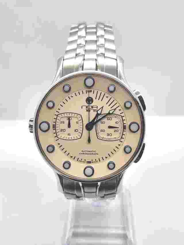 New NOA Men's Watch Automatic Chronograph 45mm Ltd Swiss Made 2 Bands Ret $3k