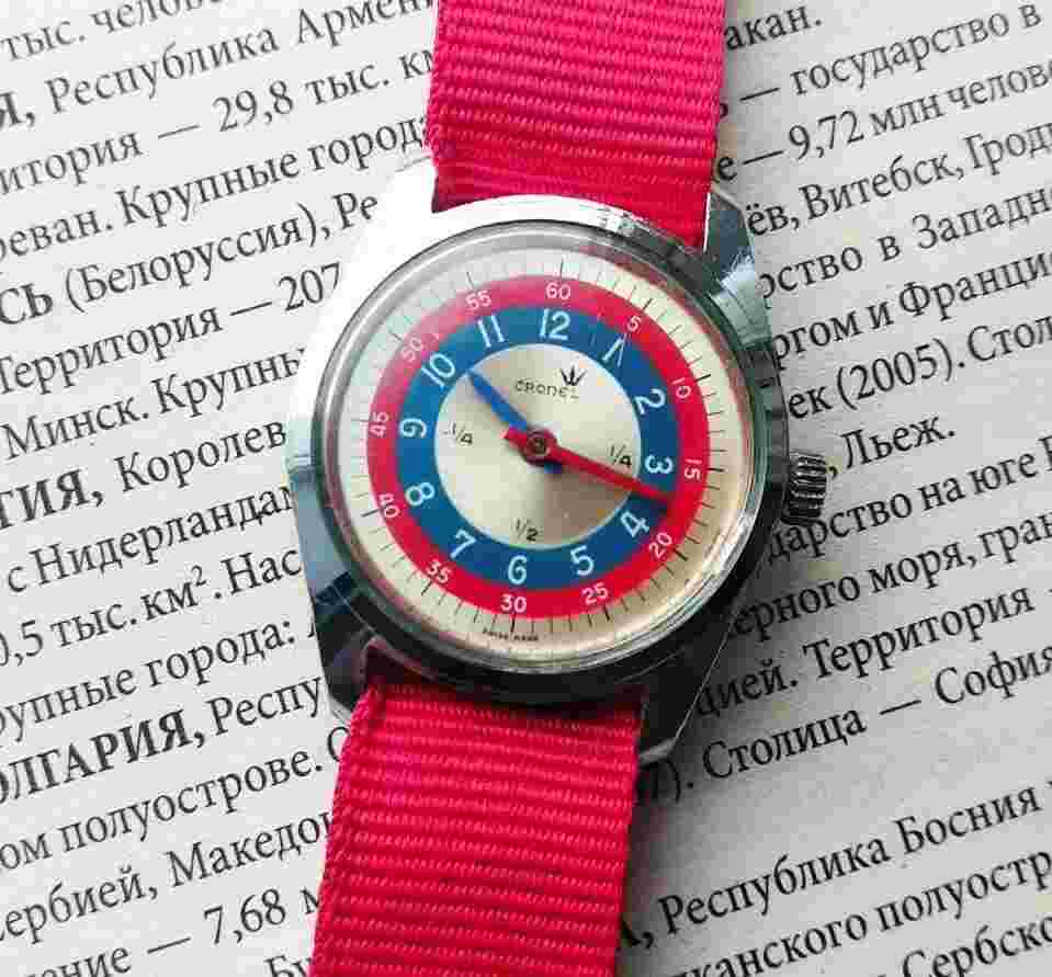 Vintage Watch Cronel mechanical wristwatch  SWISS MADE 1970's