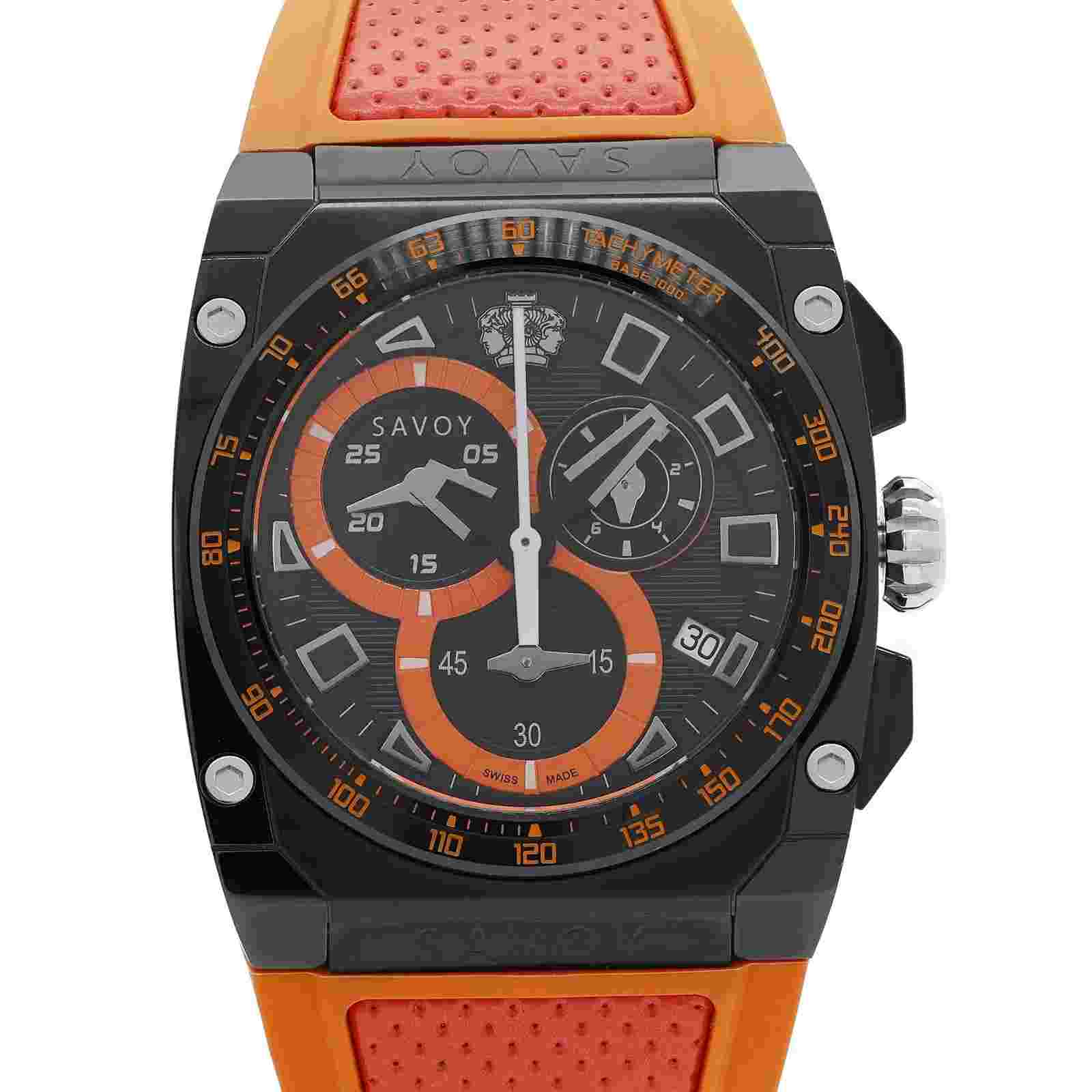Savoy Icon Extreme Steel Chronograph Black Dial Mens Watch WM1.21C7T.27.RO