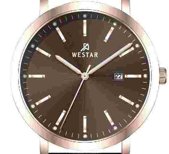 Westar Profile Leather Strap Brown Dial Quartz 50216PPN620 Men's Watch