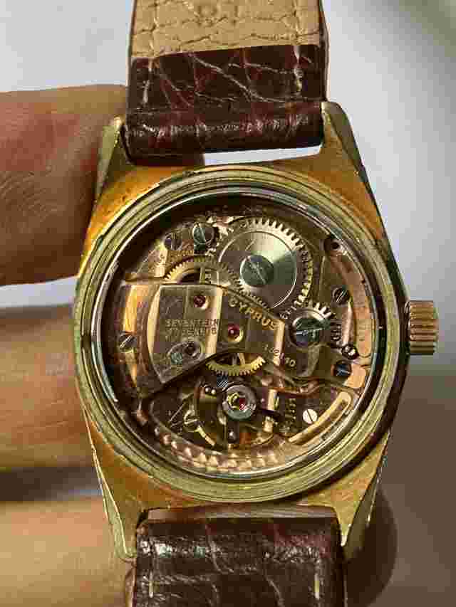 Vintage Cyprus Mens Watch De Lux Incabloc 17jewels Hand Winding
