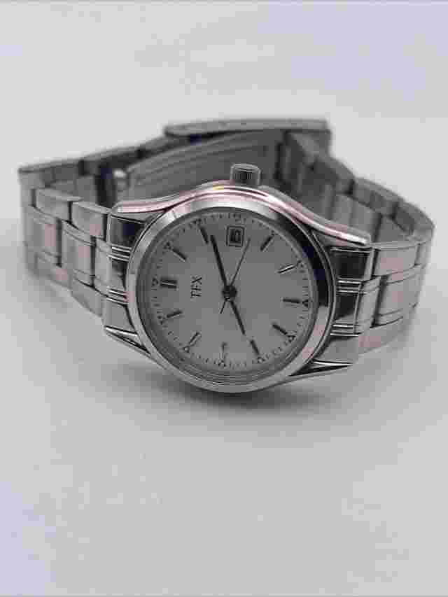 TFX by Bulova Watch Women 26mm Silver Tone 36M100 Date New Battery (F2)